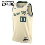 Maillot NBA Milwaukee Bucks Personnalisable Nike 2025-26 City Edition Blanc Swingman - Enfant